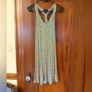 Teal And Orange Dress